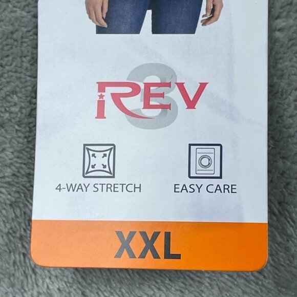 iRev Black Long Sleeve Blouse XXL 4-Way Stretch Easy Care d0941 - Picture 2 of 9